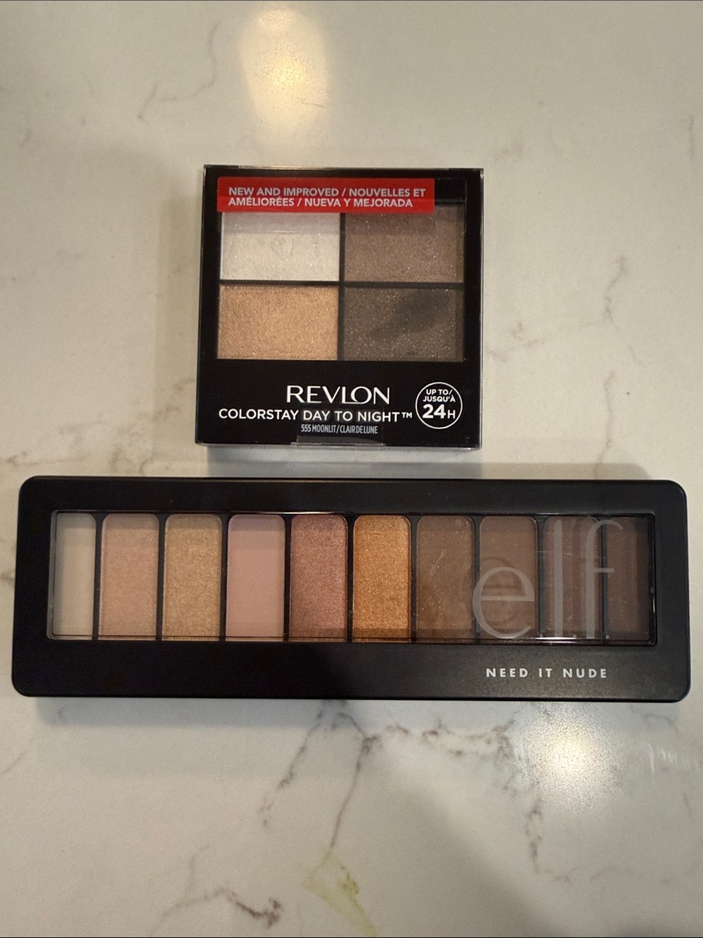 Revlon and Elf Eyeshadows - Cream to Gold to Brown Shades - NEW
